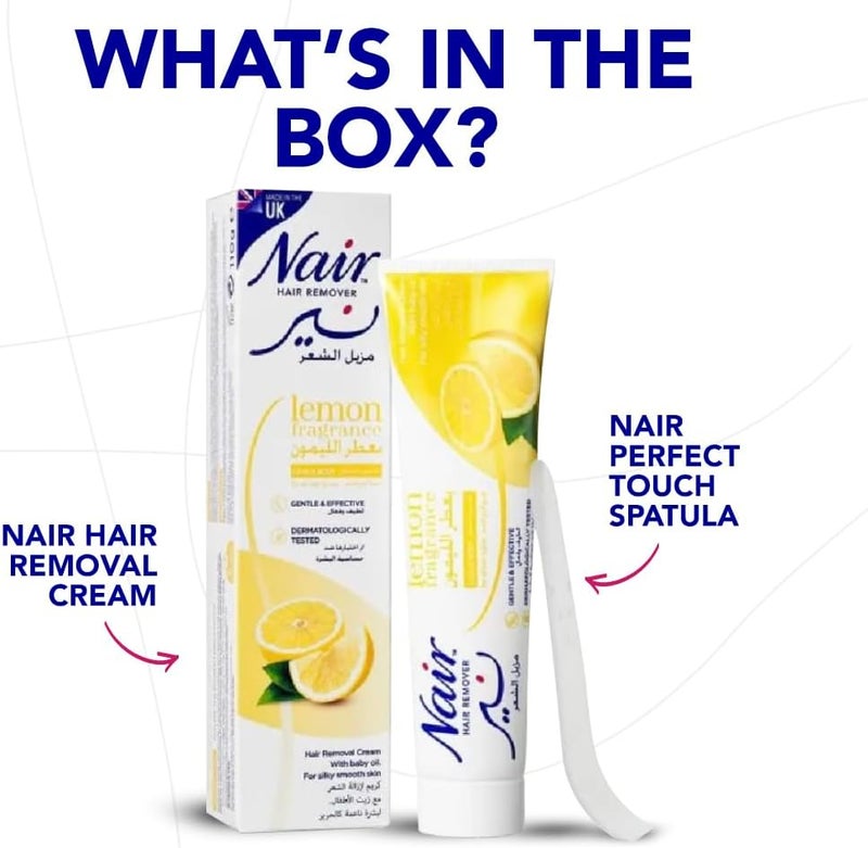 Nair Tube Hair Remover Cream Lemon Fragrance, 110g - Image 5